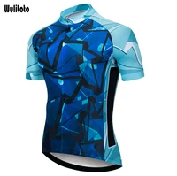 wulitoto mountain bike short sleeve mtb jersey breathable sweatshirt cycling jersey for men