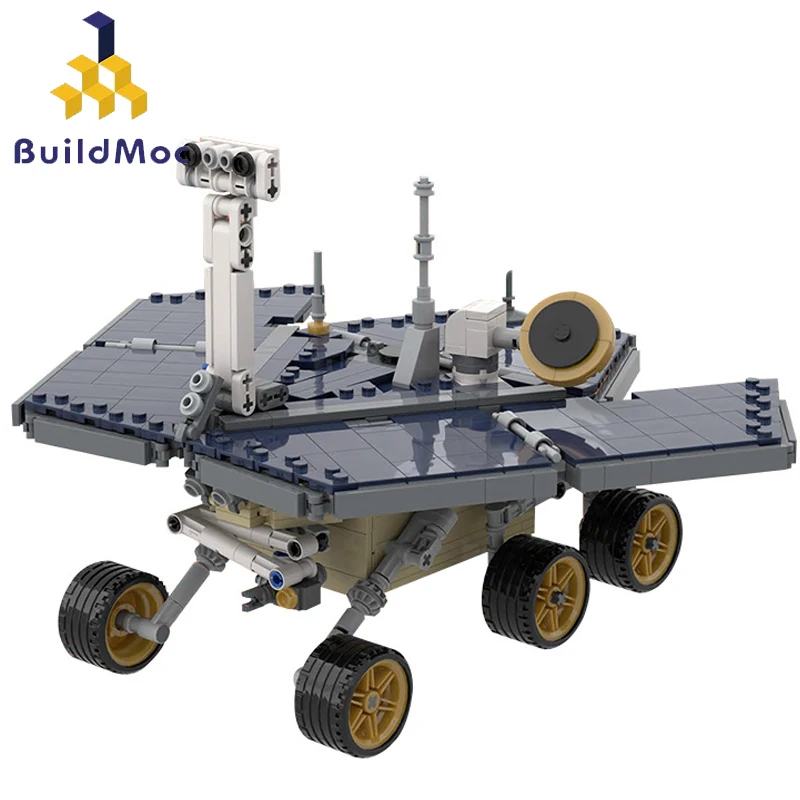 

Buildmoc City Space UCS Opportunity/Spirit Mars Exploration Rover Probe Vehicle Building Blocks Science Fantasy Adventure Toys