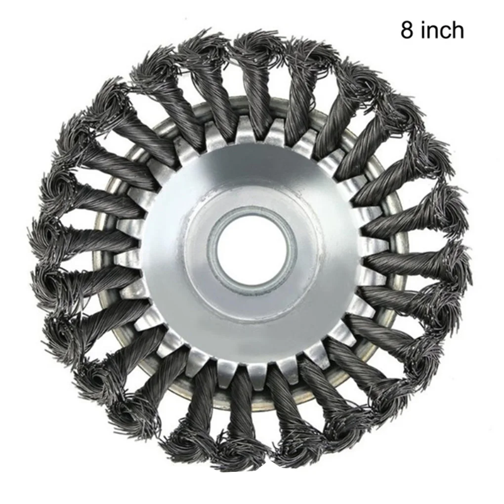 

NIANLENSS 6"/8" Weed Brush Lawn Weeding Garden Tray Mower Sharpener Steel Wire Wheel Lawnmower Accessories