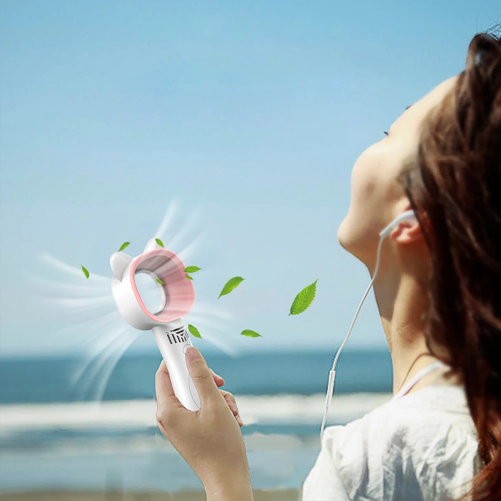 Летний кулер портативный вентилятор ручной USB перезаряжаемый Мини Складной для