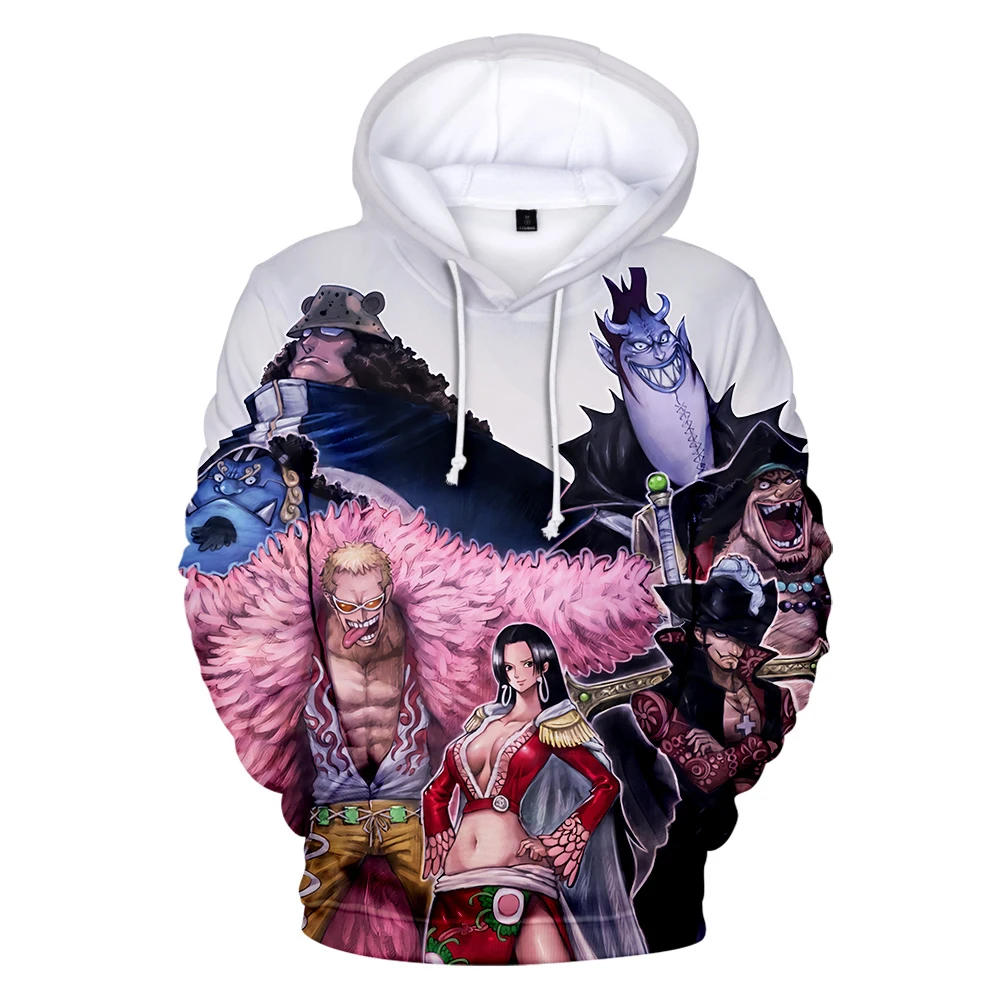 

2020 One Piece Hoodies 3D Print Sweatshirts Long Sleeve Clothes Harajuku Cartoon One Piece Hoodie Plus Size Casual Pullover
