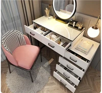 nordic light luxury dresser bedroom modern simple web celebrity ins makeup table with lamp dresser storage cabinet integrated