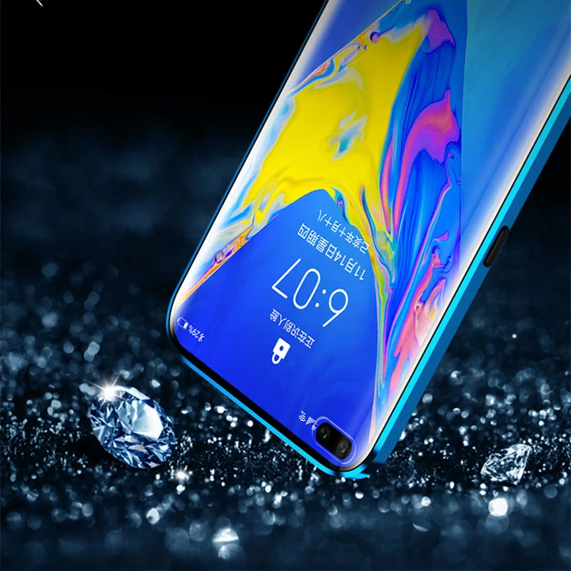 Передний и задний стеклянный металлический магнитный чехол для Huawei Honor V30 Pro 8X 20