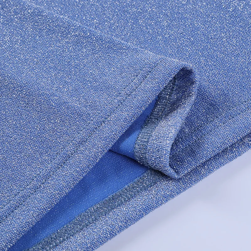 

Elegant dress women 2021 bodycon dresses sexy mini dress sleeveless halter dresses party blue backless dress slim chain vestidos