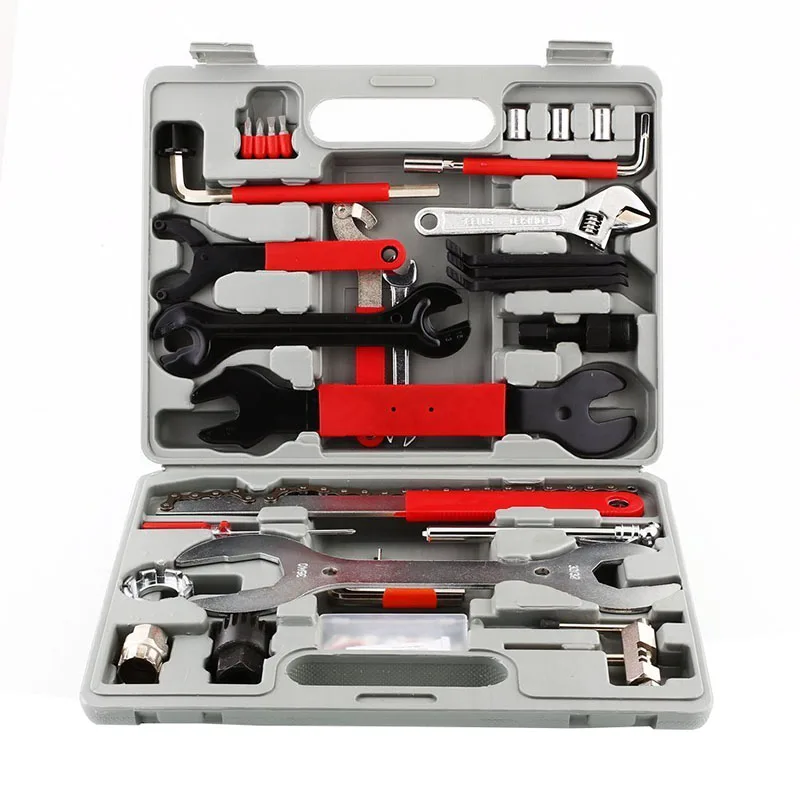 

44pc/set Bike Cycling Bicycle Maintenance Repair Hand Wrench Tool Kit Set Box Case