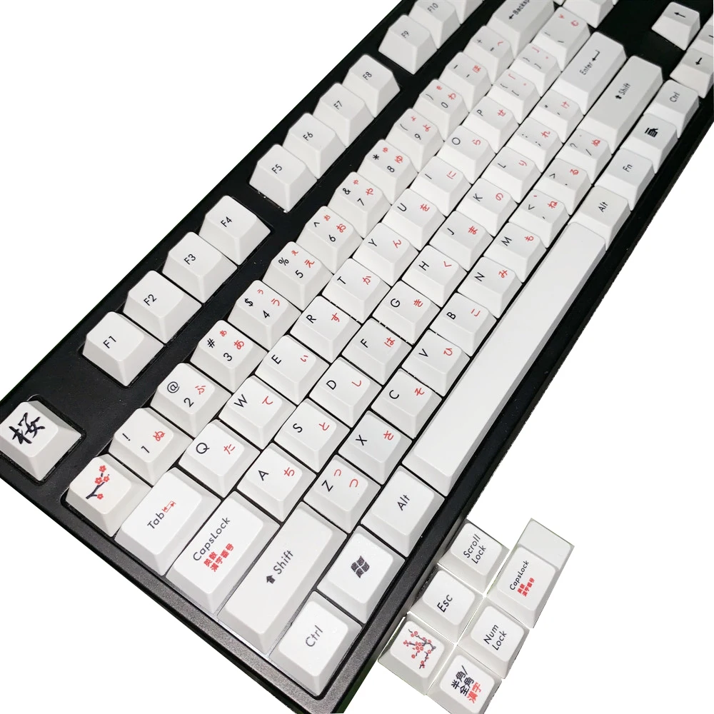 Japanese keycaps Original Height 108 Keys PBT Keycaps Mechanical Keyboard For Cherry MX Keycaps And All Standard Keyboard
