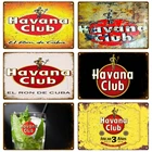 Металлический знак Гавана, клубный жестяной знак, виски, Бельгии, табличка для пива, Металлические Декоративные плакаты, мужская пещера, потертый шик