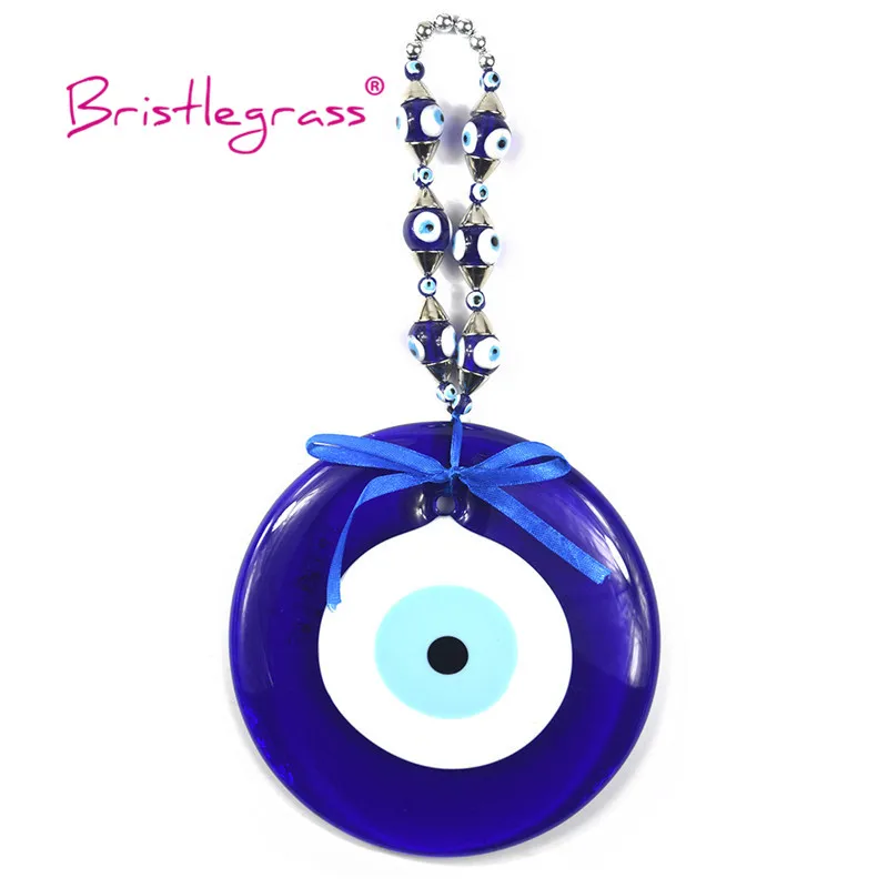 

BRISTLEGRASS Turkish Blue Evil Eye Butterfly Amulet Lucky Charm Wall Hanging Pendant Pendulum Blessing Protection Art Gift Decor