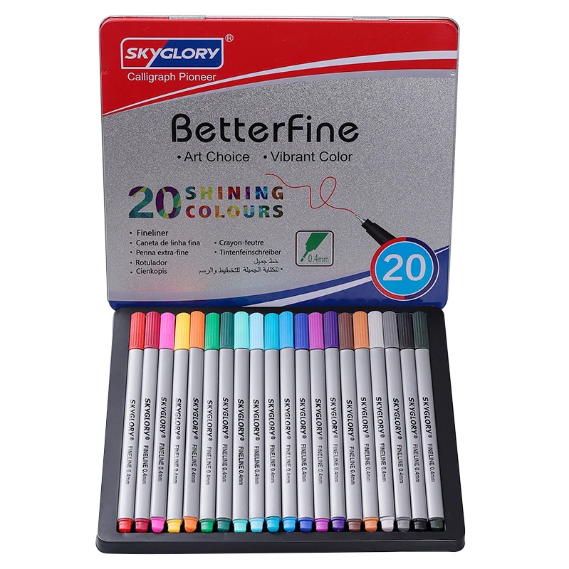 

Colored Marker environmental protection and safety 0.4mm fine pen creative stationery neutral color pen