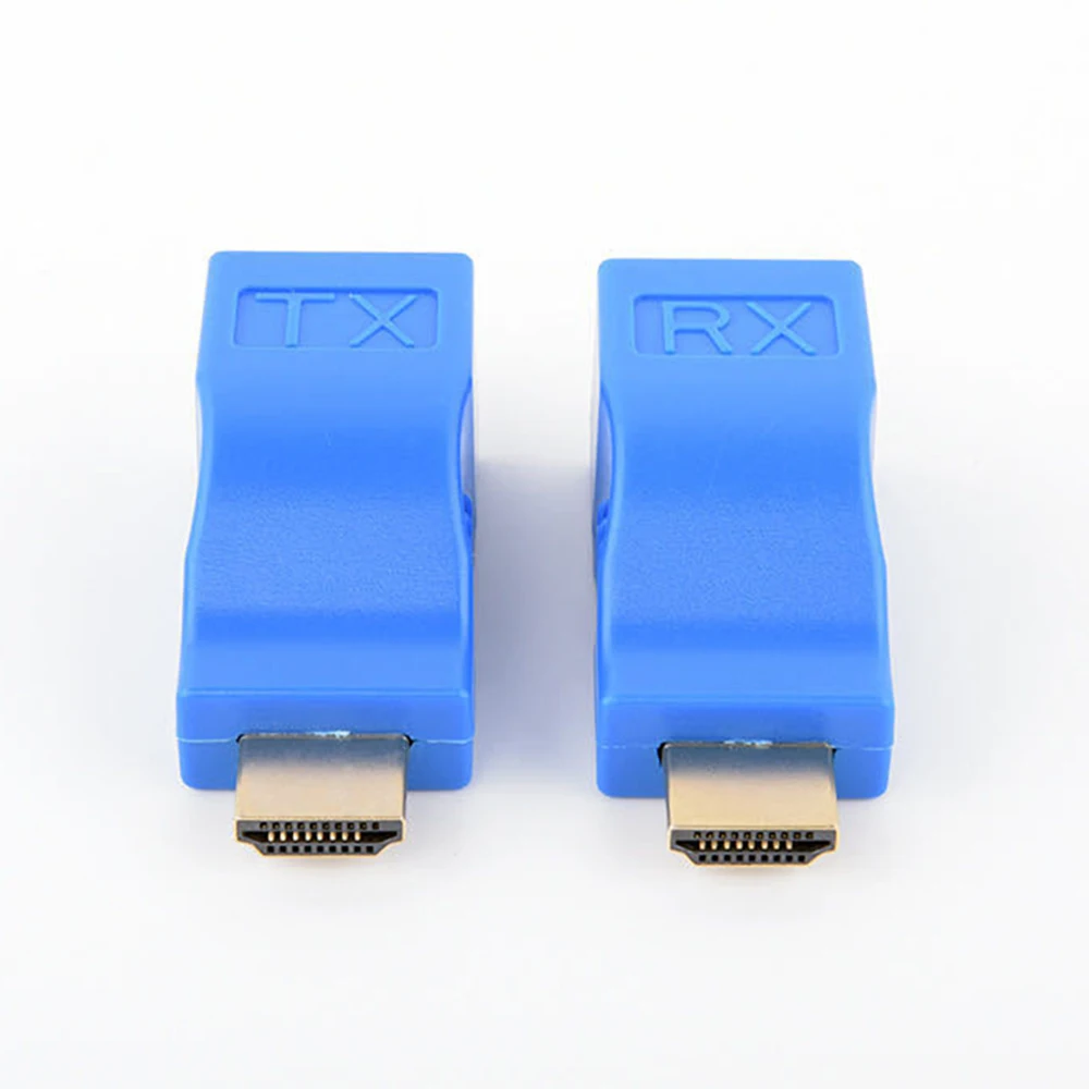 1 пара 4K HD-совместимый удлинитель до 30 м RJ45 более CAT5e Cat6 сеть Ethernet LAN для HDTV HDPC DVD PS3 STB