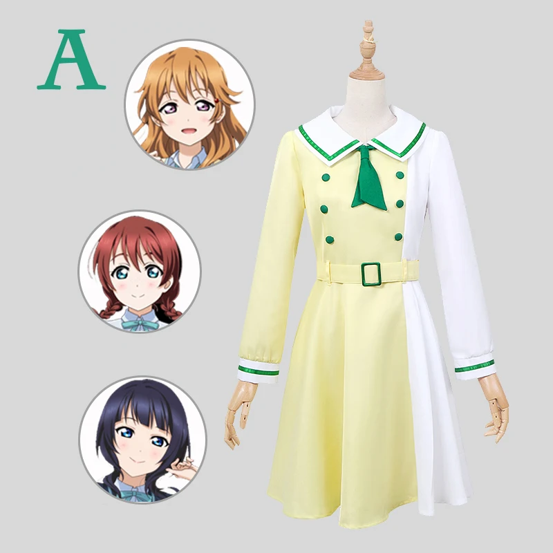 Love Live! Nijigсумма школьный идол клуб Tennouji Rina ueхара Ayumu Косплей Костюм Аниме Униформа