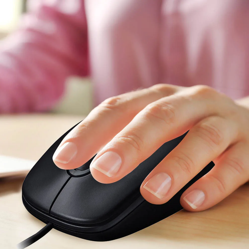 Logitech M100R USB Проводная оптическая мышь компьютерная эргономичная 1000 точек/дюйм