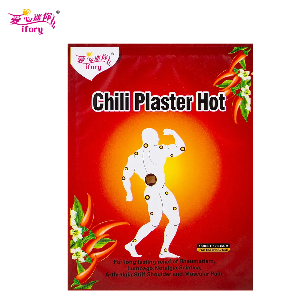 Ifory 15 пакетов, китайский травяной пластырь для боли, медицинский Перцовый пластырь 10*15 см, пластырь для расслабления боли, массаж шеи и мышц