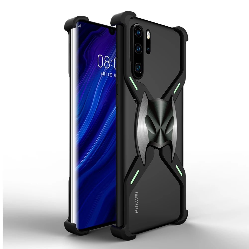 Алюминиевый магнитный адсорбционный светящийся чехол Бэтмен для huawei P30 Pro mate 20X5G чехол-Броня Железный человек чехол для телефона кожаная сумка