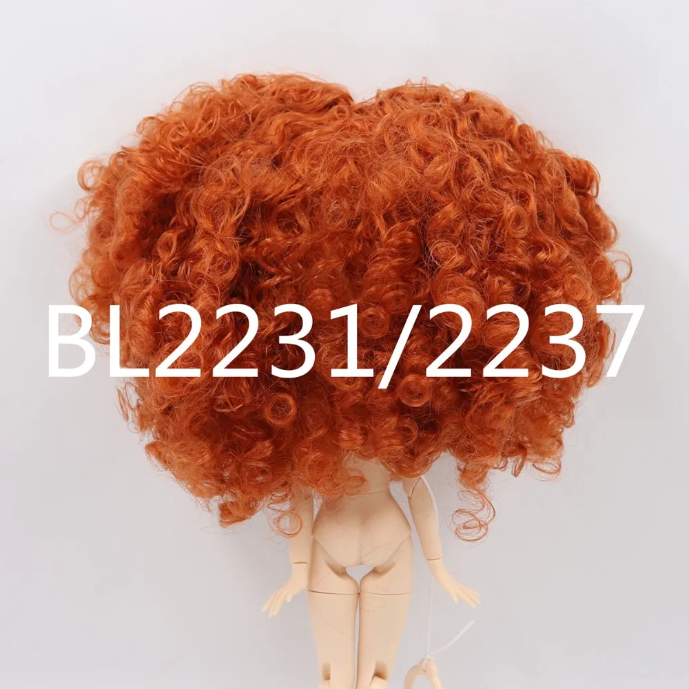 DBS blyth кукла ледяной парик только rbl головы и купола короткие волосы кудрявые без