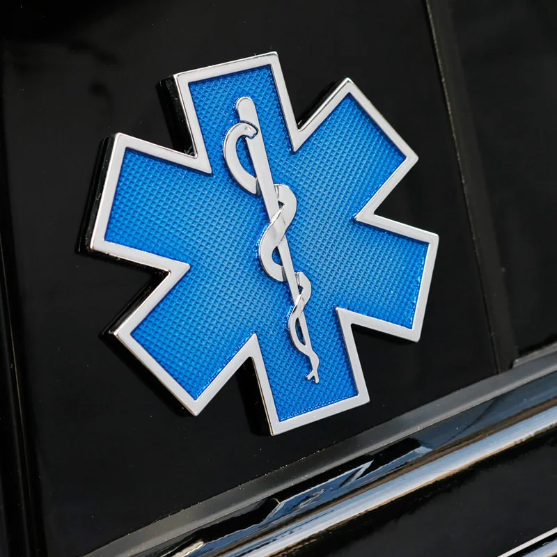 Noizzy Star of Life автомобиля 3D металлический значок эмблема авто двигатель синий