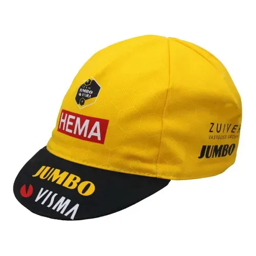 2020 JUMBO VISMA PRO велосипедной команды шапки Для мужчин сезон: весна–лето Спорт на