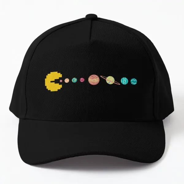 

Solar System Game Over Pixel Sun Eatin Baseball Cap Hat Boys Black Women Mens Snapback Casual Sport Spring Hip Hop Bonnet