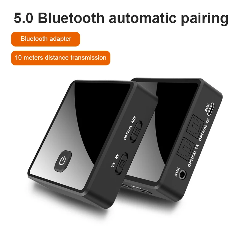 

2 In 1 Bluetooth 5.0 Wireless Receiver Transmitter Adapter Wireless Transmitter Adapter 3.5Mm Aux Optical Audio Music Receiver