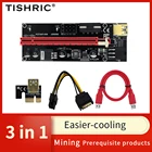 Райзер-карта TISHRIC VER009S USB 3,0 PCI Express PCIE PCI-E, Райзер-карта VER 009S 1X 4X 8X 16X, Райзер-адаптер для майнинга биткоинов