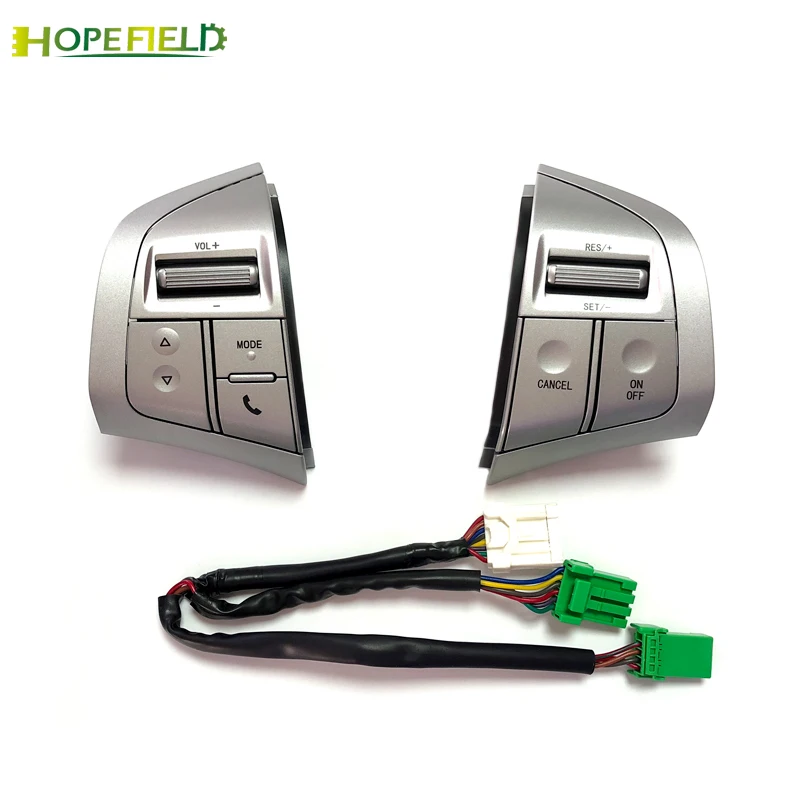 Серебристая кнопка управления рулем громкость аудио Bluetooth телефон круиз