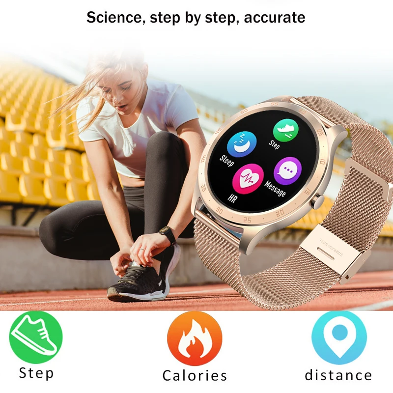 lige new women smart watch woman fashion watch heart rate sleep monitoring for android ios ip67 waterproof ladies smartwatchbox free global shipping