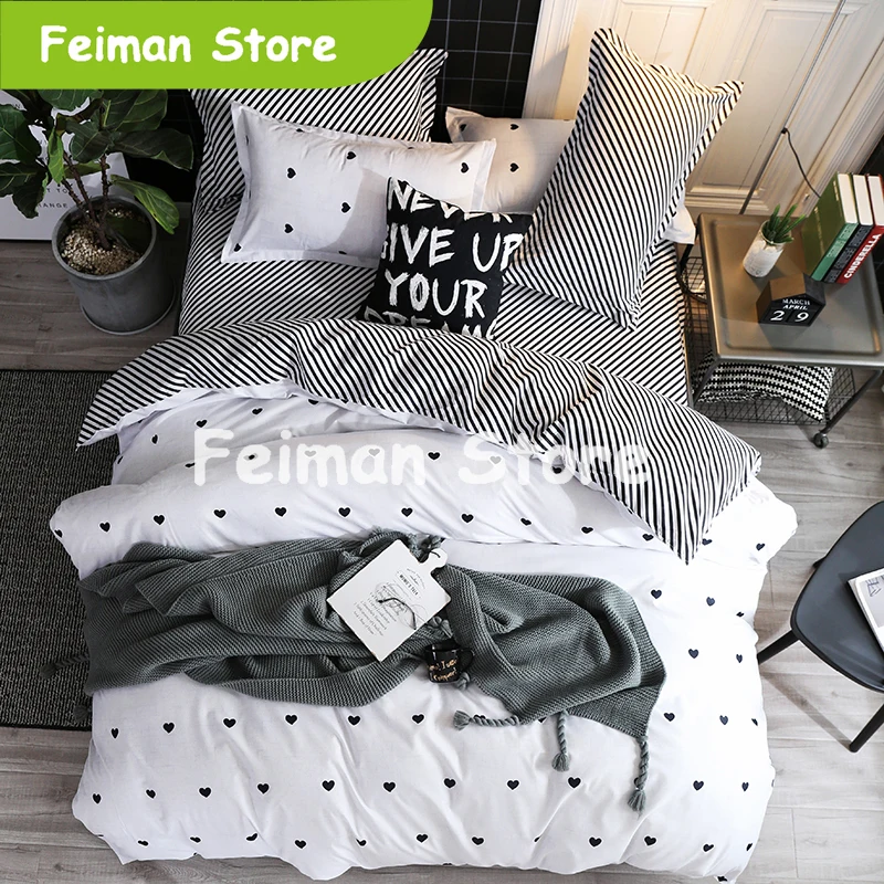 Модные постельные принадлежности наборы постельного белья простое стильное