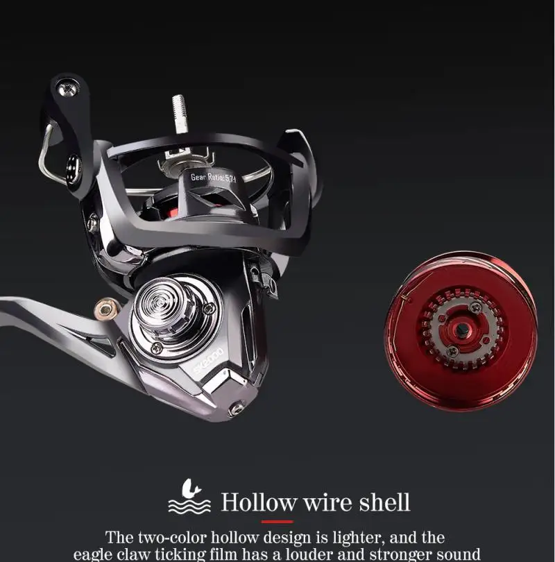 

Metal Stainless Steel Lure Wheel Oblique Mouth Spinning Wheel Freshwater Fishing Wheel Long Cast Wheel Durable Fishing Reels