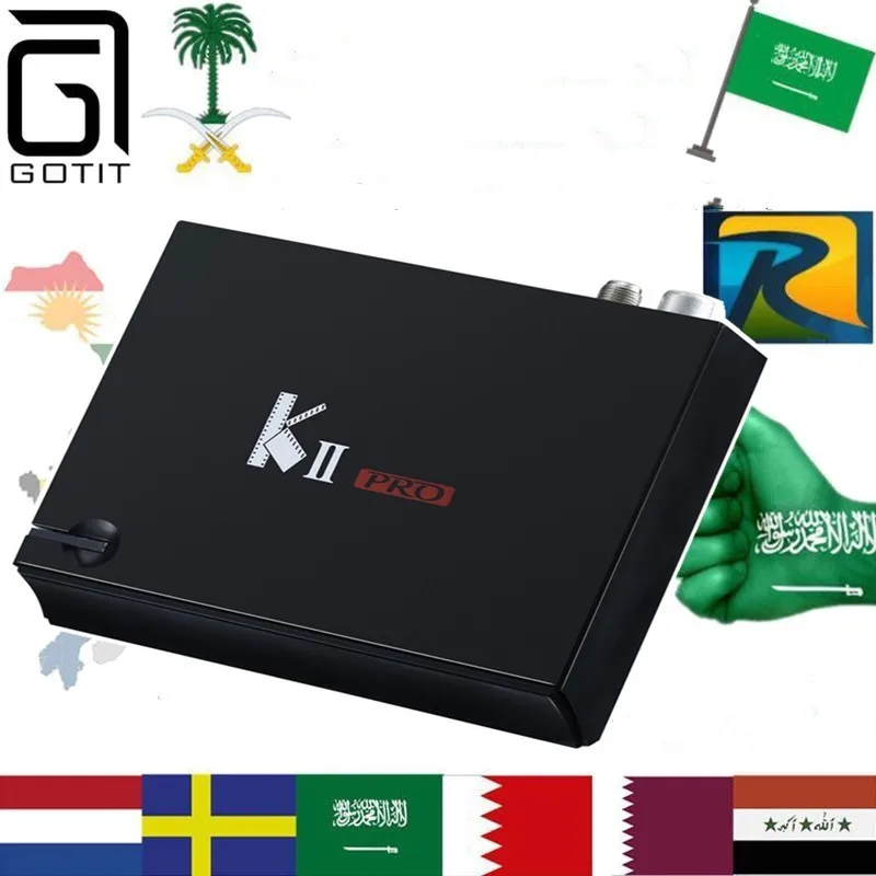 ТВ приставка Gotit Royal KII pro поддерживающая Арабскую Европу шведскую голландскую