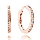 Серьги-гвоздики женские из серебра 925 пробы с кристаллами