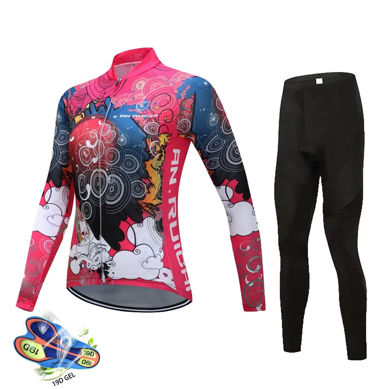 Новинка весенне осенняя дышащая одежда для велоспорта Женский трикотажный