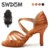 SWDZM/Женская обувь для латинских танцев; Обувь для бальных танцев; Женская обувь с мягкой подошвой на высоком каблуке; Обувь для латинских танцев и сальсы; Каблук 8,5 см - изображение