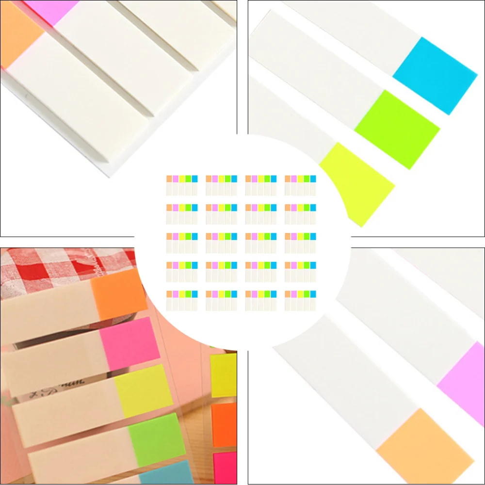 

20 Sets Sticky Labels Colorful Sticker for Office School