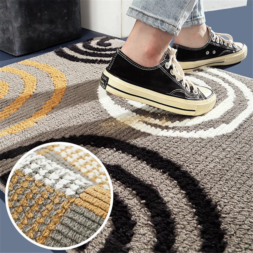 Толстый флокирующий домашний Коврик износостойкий напольный для ванной зоны