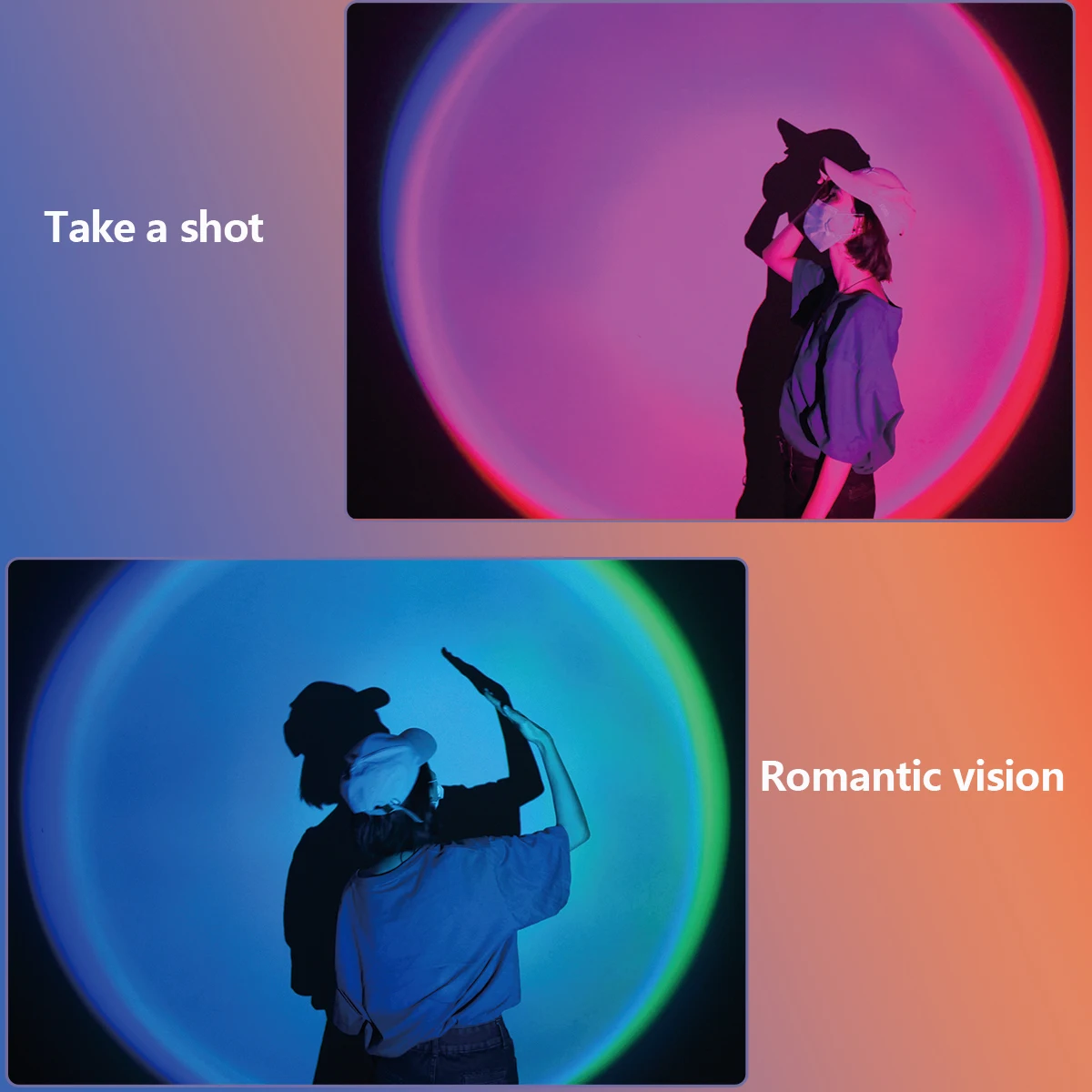 

16 Color Sunset Projection USB Colorful Sunset Night Light