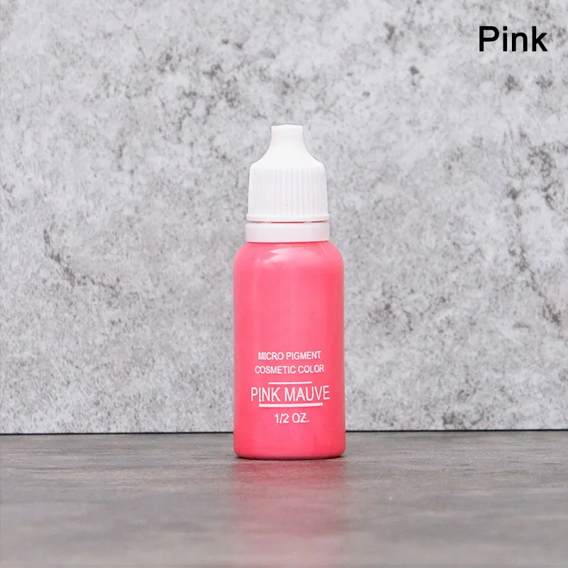 pink 23 Цвета, полуперманентный макияж, чернила для бровей, губ, линия для глаз, цвет татуировки, микроблейдинг, пигмент для бровей, цветные чернила для татуировки - Цвет: pink