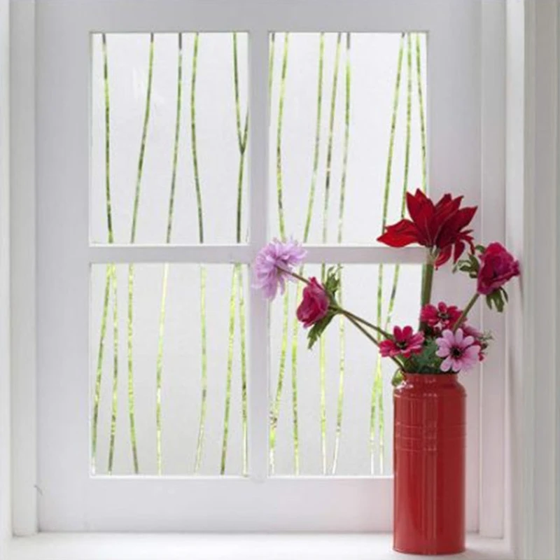 

Geometric Window Film Glass Film for Windows & Doors Static Privacy Decor Self Adhesive Film Anti-UV Heat Control Glass Stickers