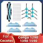 Сменный фильтр HEPA, Швабра, основной ролик, боковая щетка для Conga 1290 1390 1490, аксессуары для робота