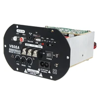 v608a 80w high power bass car hi fi subwoofer amplifier board module tf usb 110v 220v