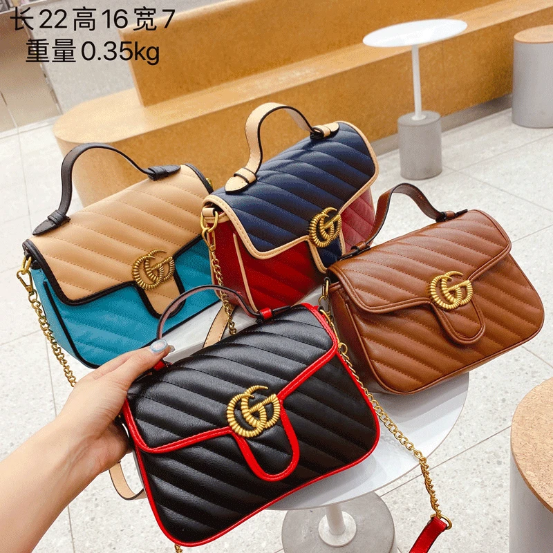 

2021 new luxury designer women's clothing brand classic messenger bag shoulder bag handbag bag606