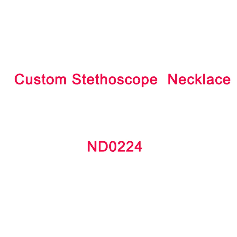 

Fashion Stainless Steel Custom Heart Stethoscope Name Necklace Gold Chain Choker Necklaces For Women Doctor Nurse Jewelry Gift