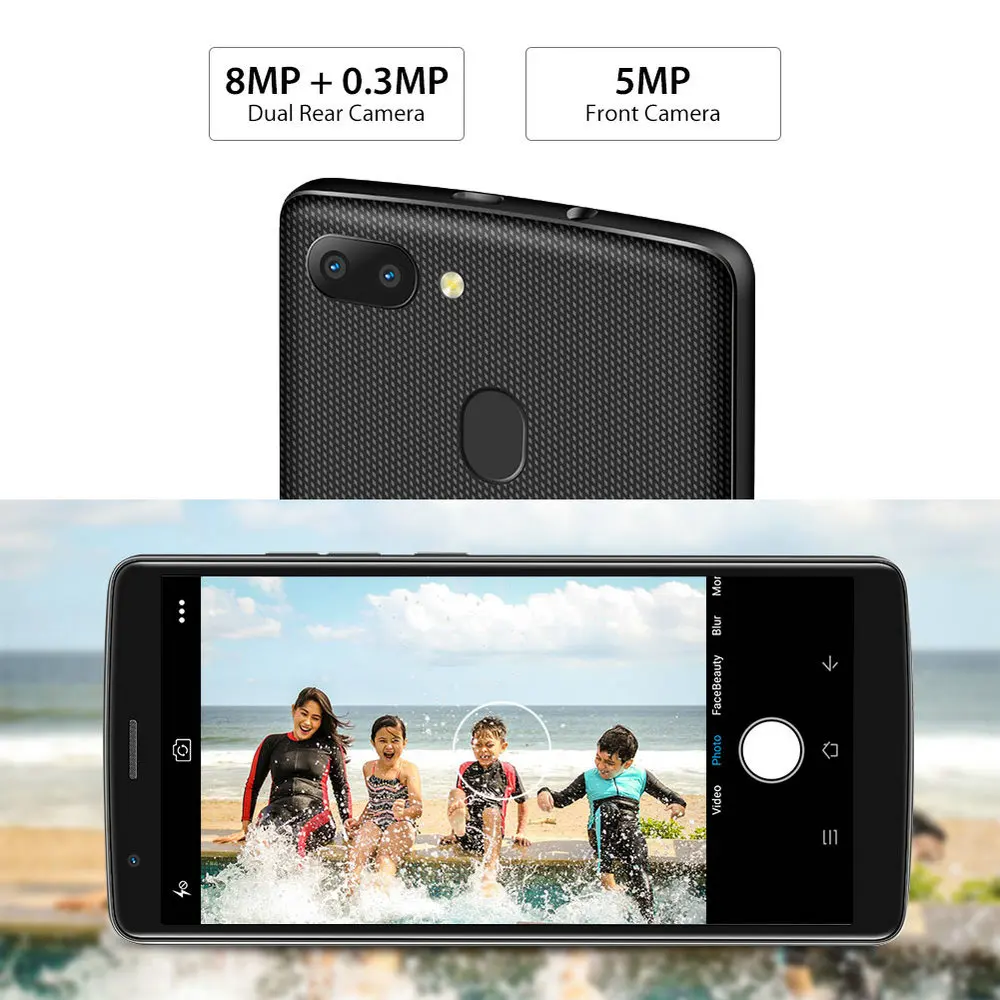 Blackview A20 Pro смартфон с 5 5-дюймовым дисплеем четырёхъядерным процессором ОЗУ 2 Гб