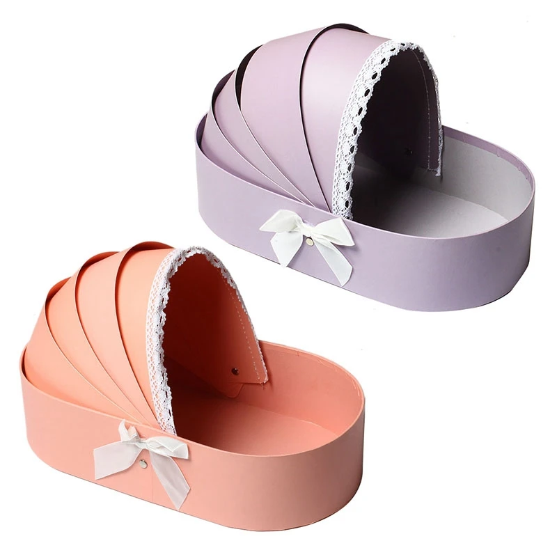 

Коробка для цветов, с колыбелью, 2 шт., корзина для цветов, подарочные коробки, романтичные упаковочные коробки для цветов, A & C