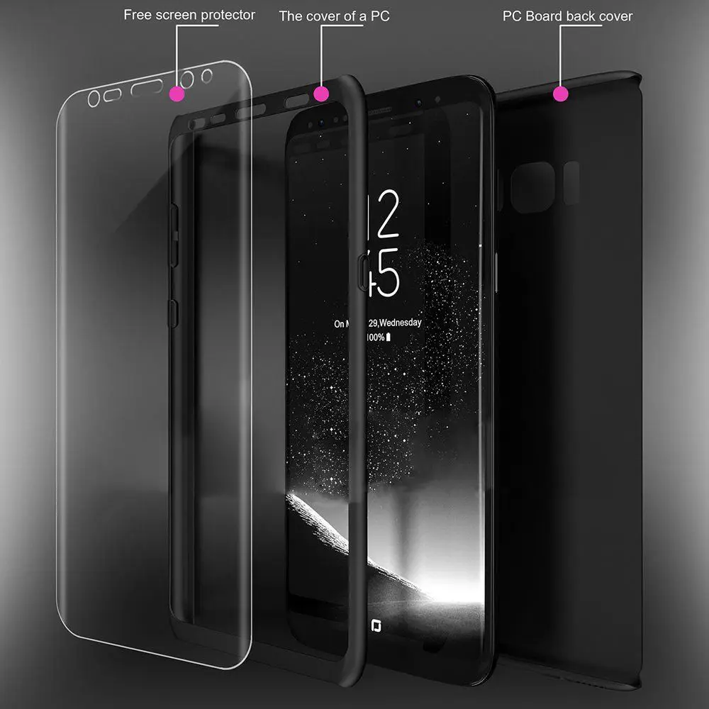 Чехол для Samsung Galaxy S10 S10E S9 S8 Plus блестящее зеркальное покрытие 360 Защита экрана S7 edge