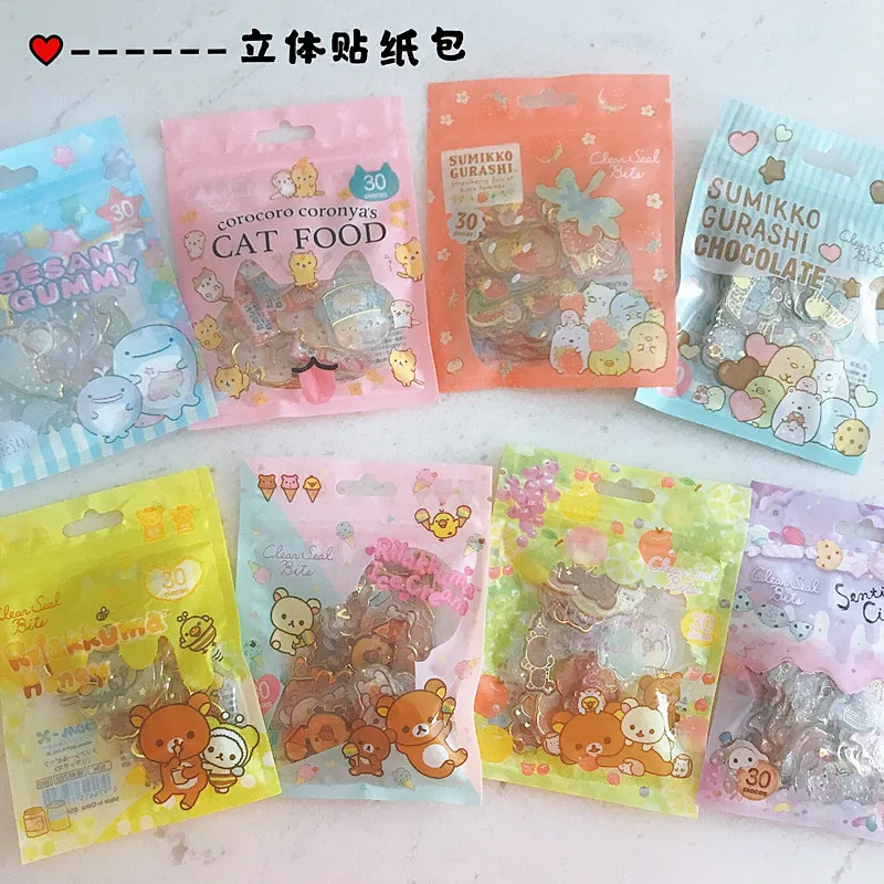 50 шт. Rilakkuma Sumikko Gurashi прозрачный журнал Декоративные наклейки для скрапбукинга |