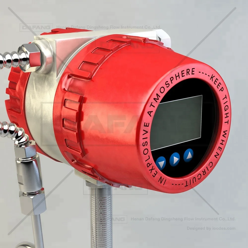 

4 - 20mA output integrated vortex flowmeter gas digital air flow meter propane flow meter