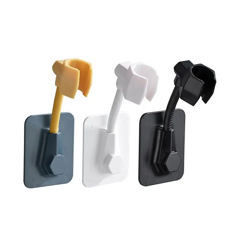 

2PCS Adjustable Shower Nozzle Base Bracket Punch Free Plastic Shower Head Holder Hand Shower Fixed Accessories For Bathroom