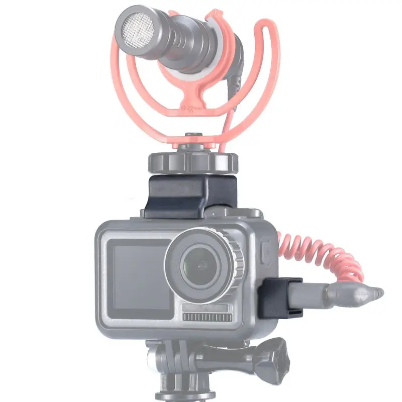 For DJI OSMO Action Mic Adapter Video Microphone Cold Root Stabilizer Mount Camera Accessories Droppingship | Электроника