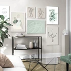 Женское Тело цитаты настенная Картина на холсте постеры и абстрактная линия рисунок лица настенные картины для декора гостиной