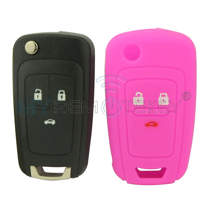 Автомобильный силиконовый резиновый чехол для ключей защитный Chevrolet Aveo Cruze Orlando